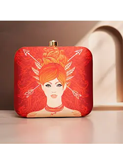 Women Sagittarius Sun Sign Customized Clutch