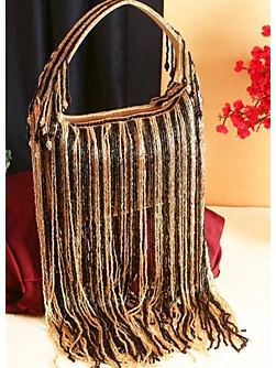 Women Copper Embellished Sequins Clutch Bridal