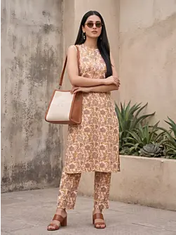 Multicolor Printed Kurta Set for Women