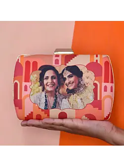 Women Customised Mother's Day Printed Clutch