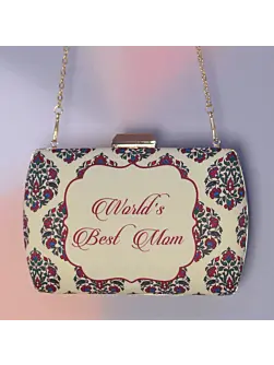 Women Customised Mother's Day Printed Clutch