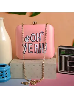 Women Oh Yeah Printed Clutch