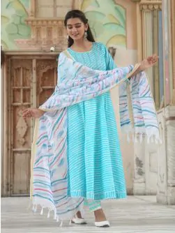 Women Embroidered Anarkali Kurta Set