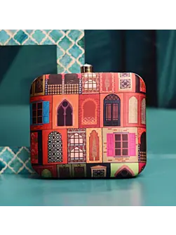 Women Mughal Doors Printed Clutch