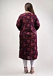Women Plus Size Purple Pure Cotton Printed Straight Kurta