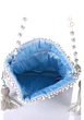Blue Sequin Mirror embellish Evening Party Wear Potli