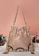 Peach Tubelight Embellish Luxury Bridal Potli Bag