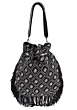 White Pearl Embellish on black Potli bag Party Wear