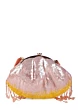 Designer Pink Sequins Embellished Bridal Clutch 