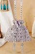 Purple Sequin Mirror embellish Evening Party Wear Potli