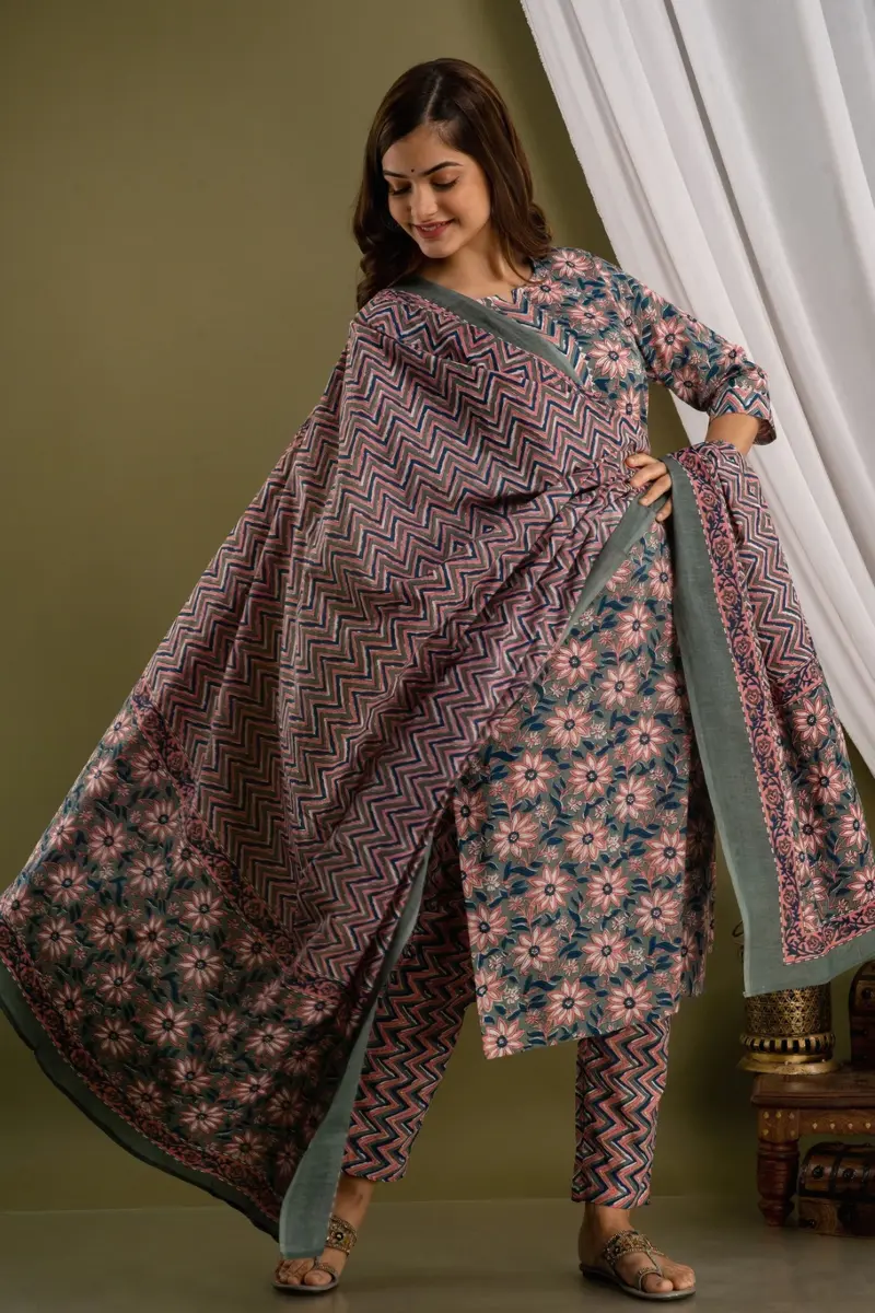 Indian cotton kurta set USA, salwar kameez online USA, Plus Size Ethnic fashion