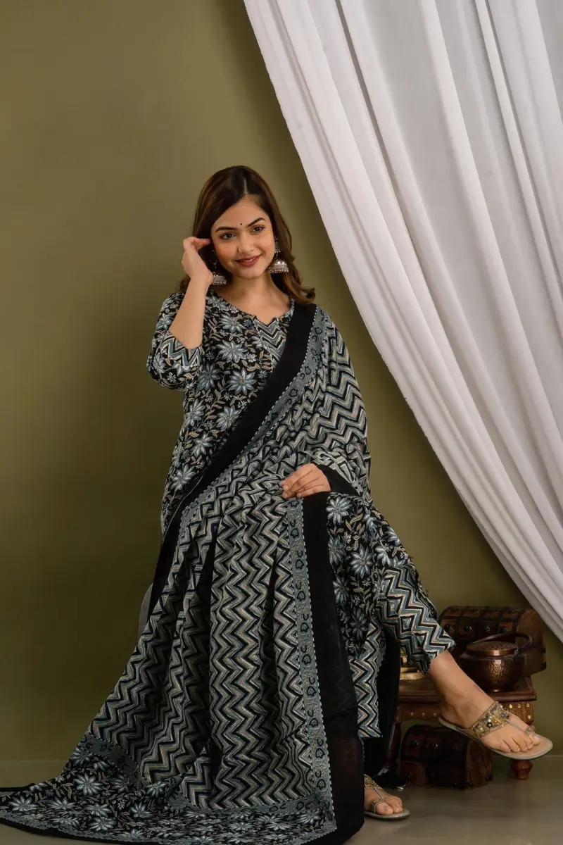 Indian cotton kurta set USA, salwar kameez online USA, cotton suit women USA, ready made ethnic wear,