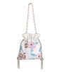 White Pearl Multi Color Flower Potli Bag