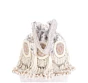 White and Pink Beaded Pearl Bridal Potli Bag