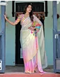 Handsfree Multicoloured Satin Printed Saree