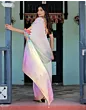 Handsfree Multicoloured Satin Printed Saree