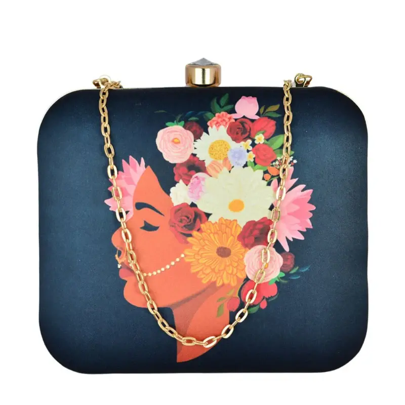 Women Flower Band Women Printed Clutch