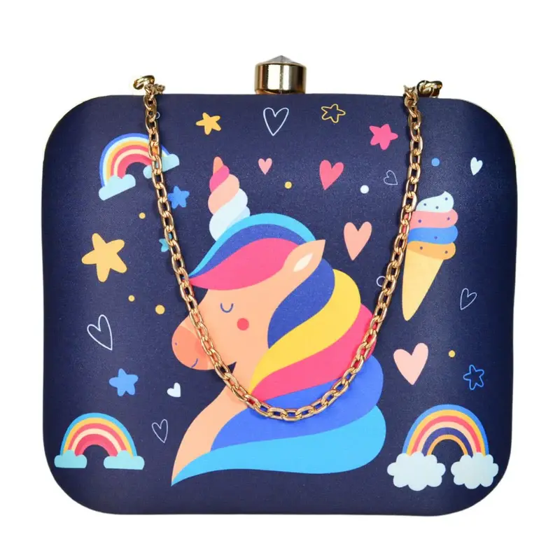 Women Unicorn Printed Clutch