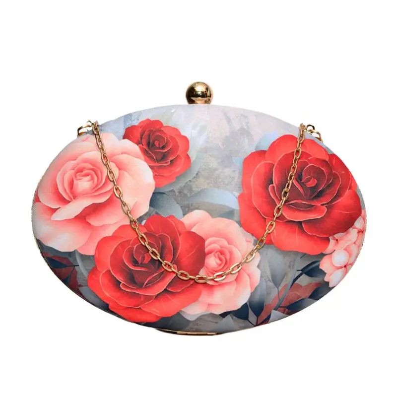 Woman Rosy Rose Clutch