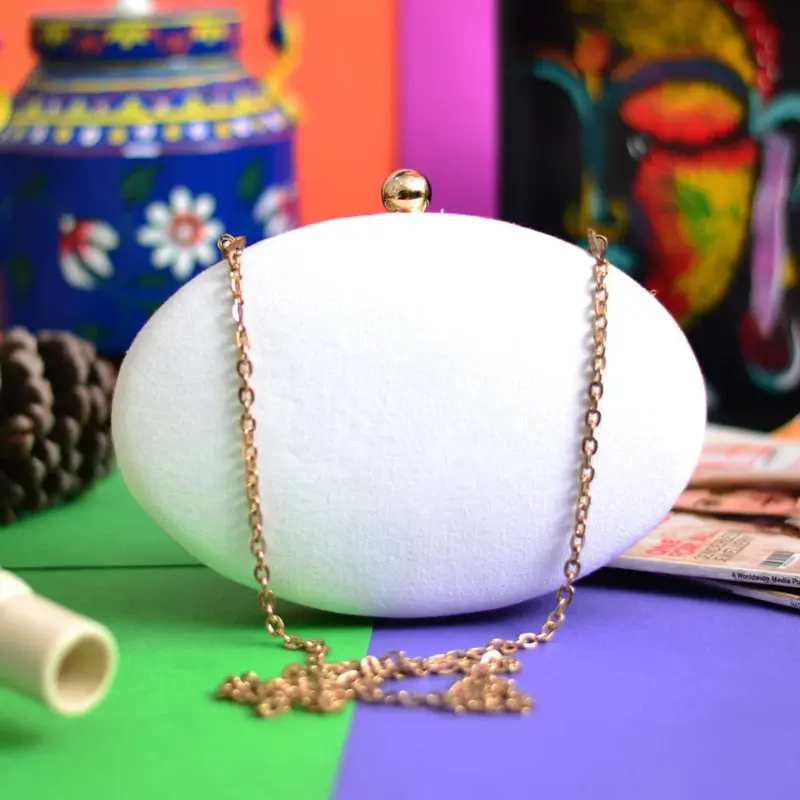 Women DIY Clutch in Oval Shape