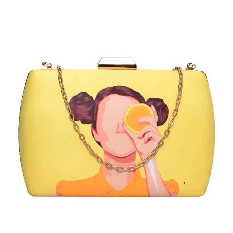 Women Lemon Girl Clutch