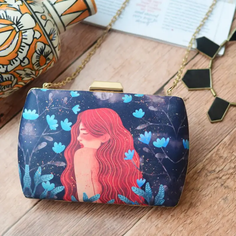 Woman Princess Of Flora Clutch