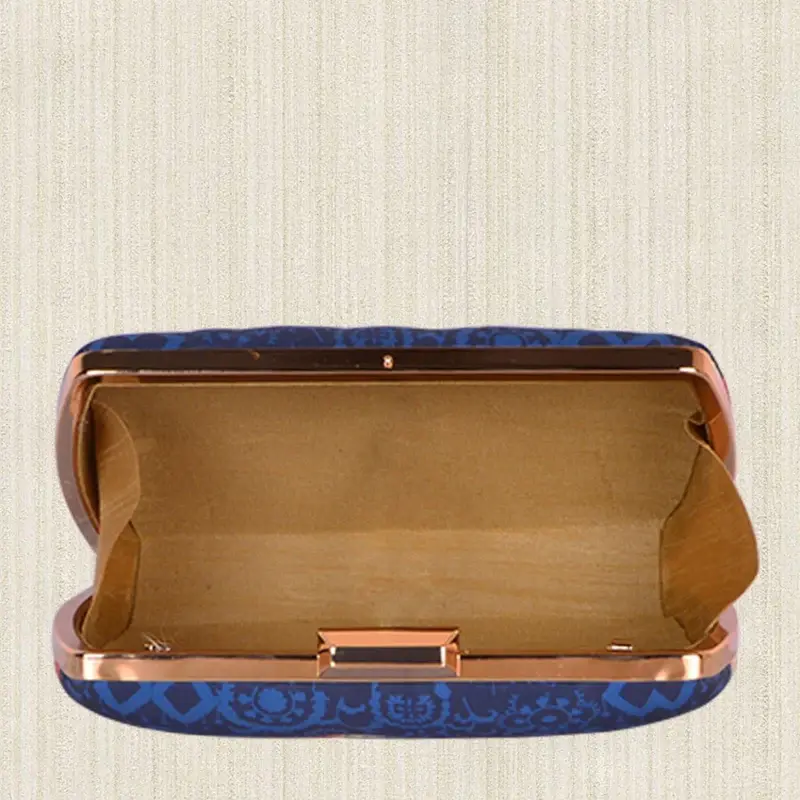Women White Elephant Print Clutch