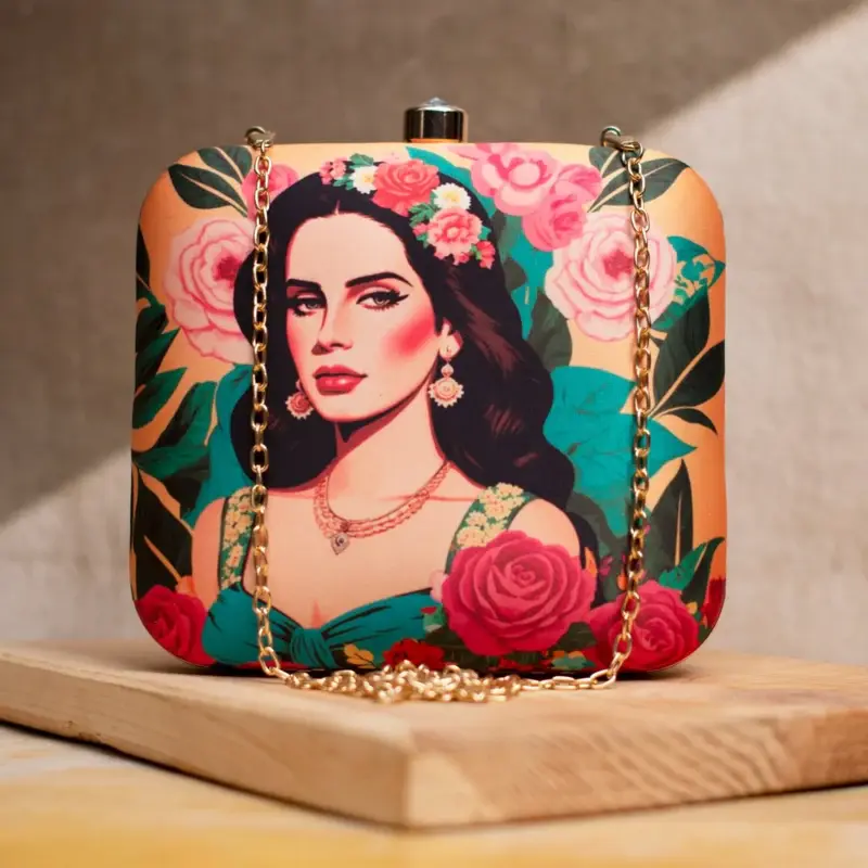 Women Lana Del Ray Printed Clutch