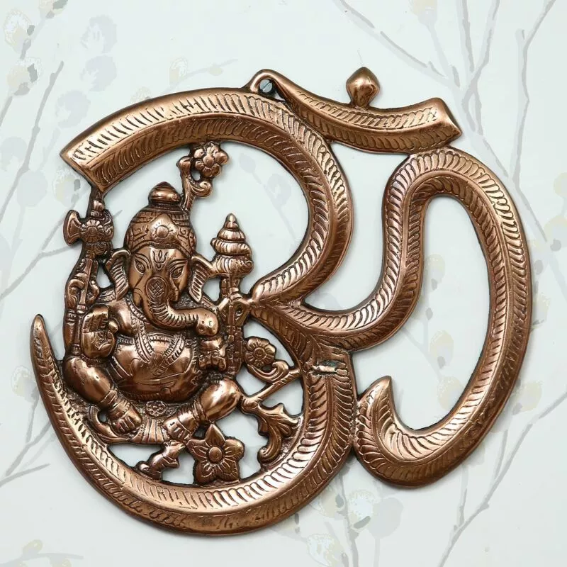 Lord Ganesha with Om Wall Hanging
