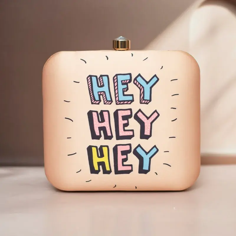 Woman HEY Printed Clutch Bag