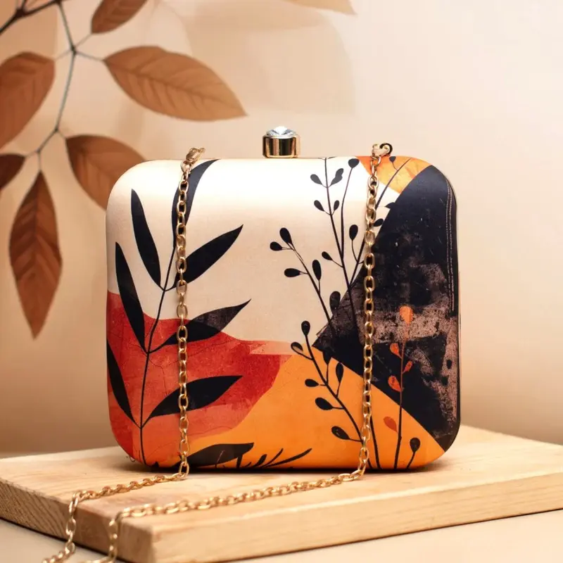 Women Art Printed Clutch