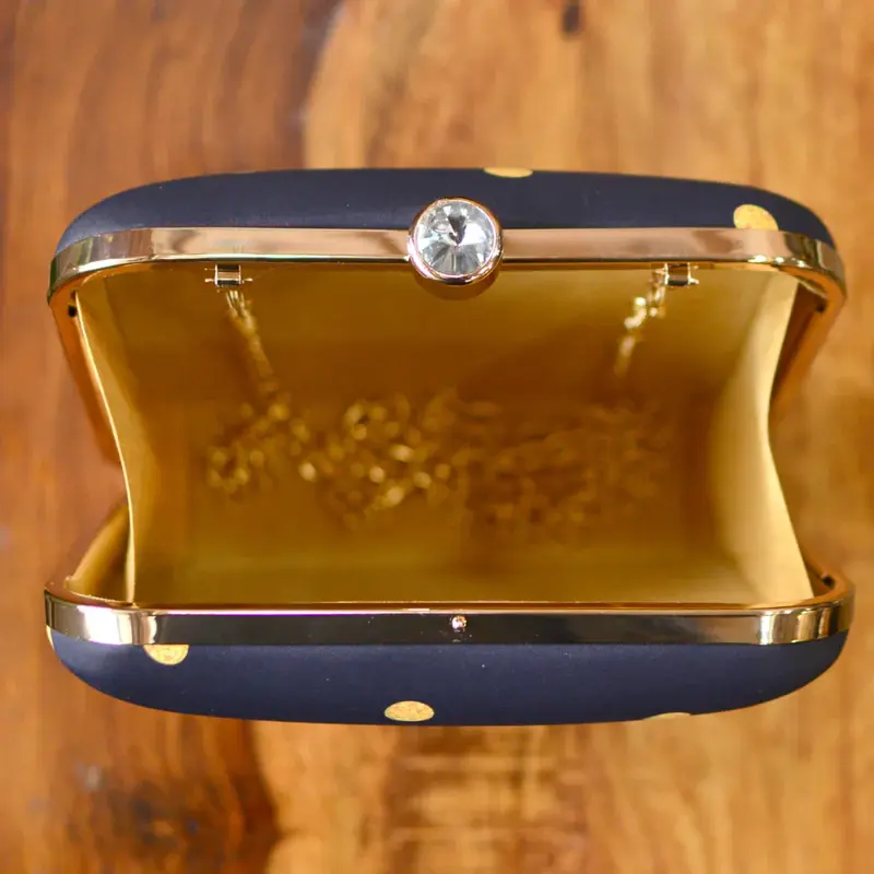 Women Lady Boss Black Clutch Bag