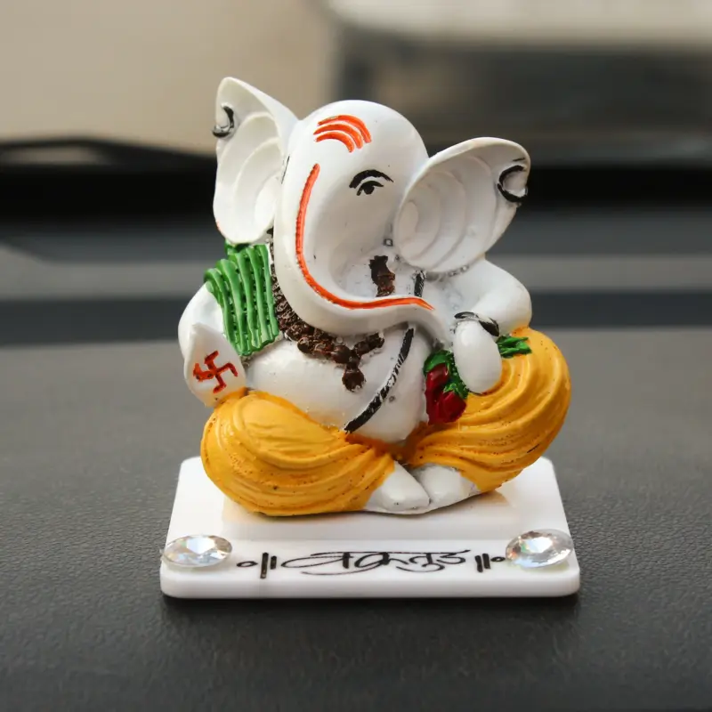 Decorative Lord Ganesha Idol For Car Dashboard