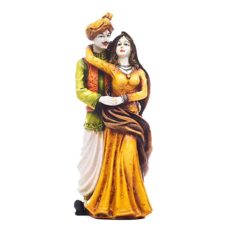 Handicraft Showpiece Home Decor Rajasthani Man and Women Statue Decorative Gift