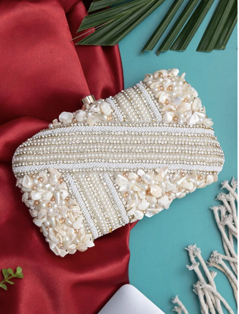Stone Embedded Women Luxury Clutch