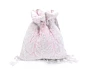 Baby Pink Embroidered Silk Bridal Potl Bag