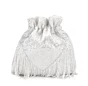 Silver Tubelight Handwork Party Wear Potli Bag
