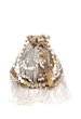Golden and white Sequin embellish Evening Party Wear Potli