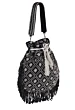 White Pearl Embellish on black Potli bag Party Wear