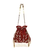 Red Velvet Handwork Luxury Wedding Potli bag