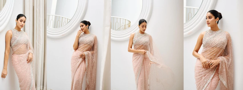  Jhanvi Kapoor’s Stunning Saree Look: A Hot Trendsetter in Bollywood Fashion