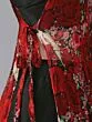 Black & Red Solid Ready To Wear Lehenga & Blouse With Tie-Up Detail Dupatta