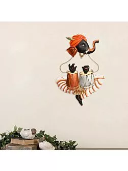 Musician Ganesha Playing Tabla Wall Hanging