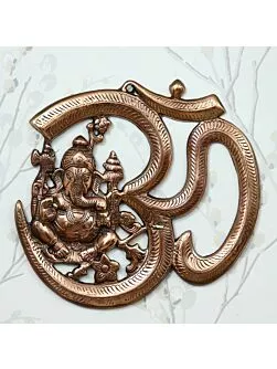 Lord Ganesha with Om Wall Hanging